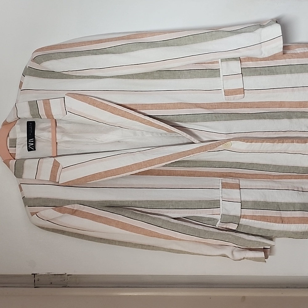 Zara Multicolor Striped Blazer